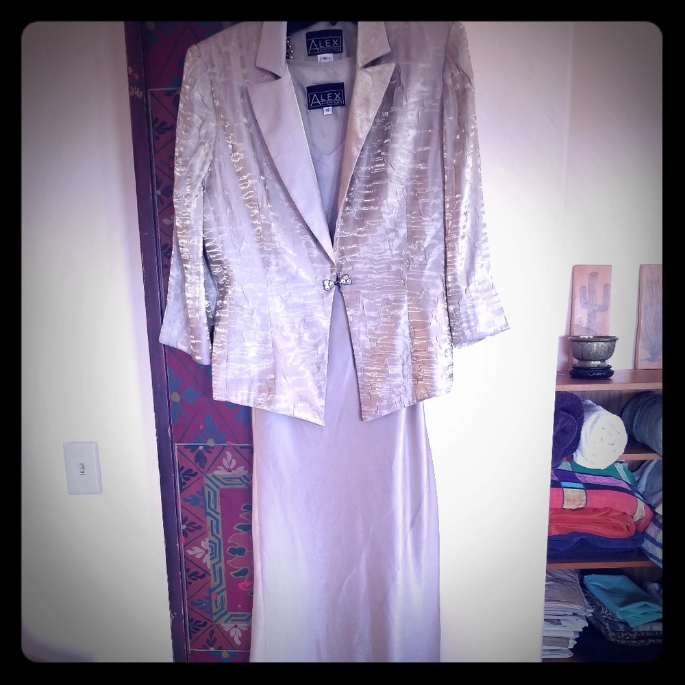 Evening dress and jacket( it's a beauty)